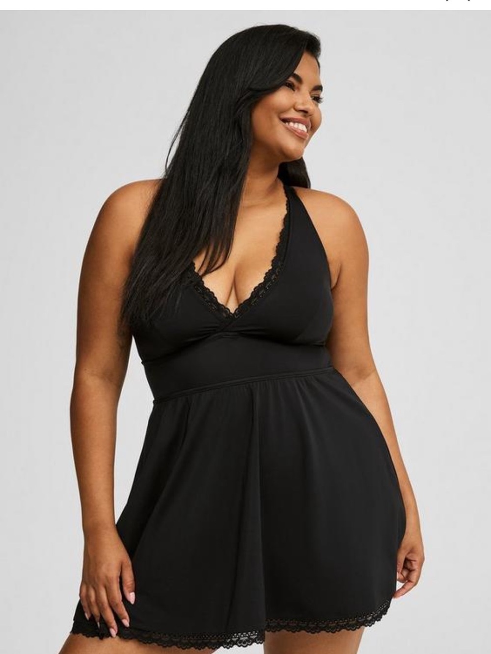 Wireless Swim Dress with Brief